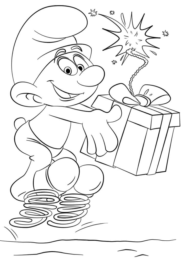 Desenho deSmurf Desastrado 2 para colorir