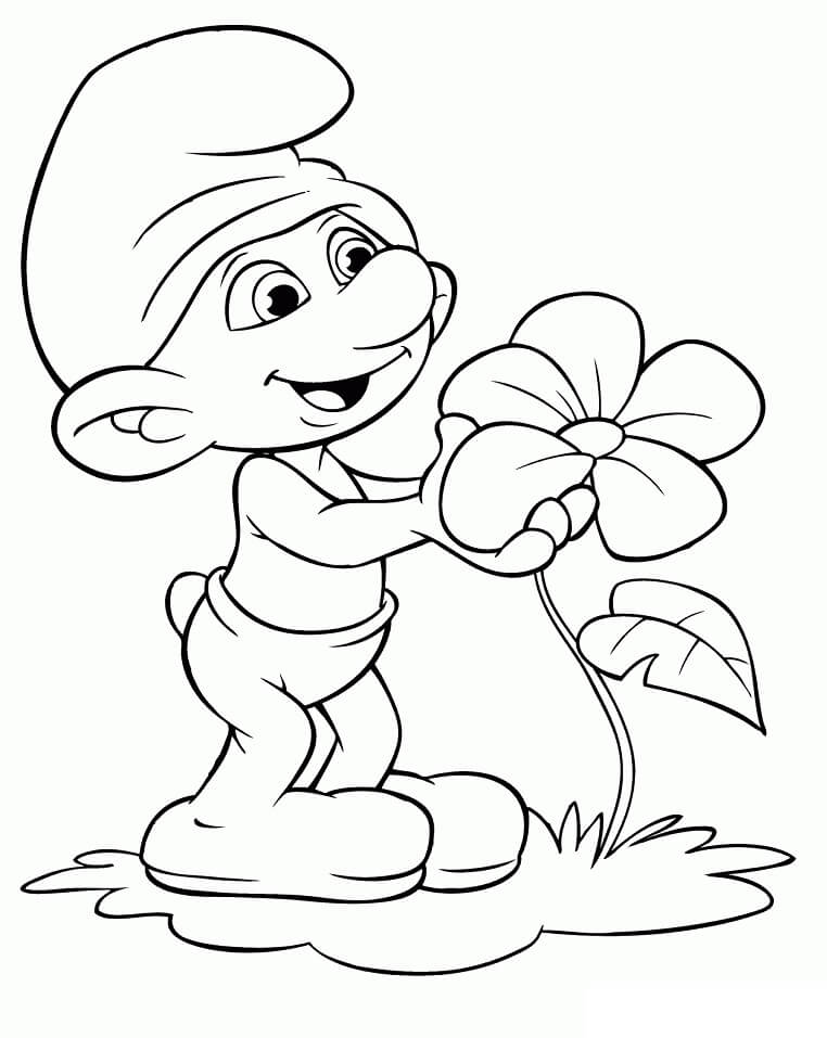 Desenho deSmurf Desastrado 3 para colorir