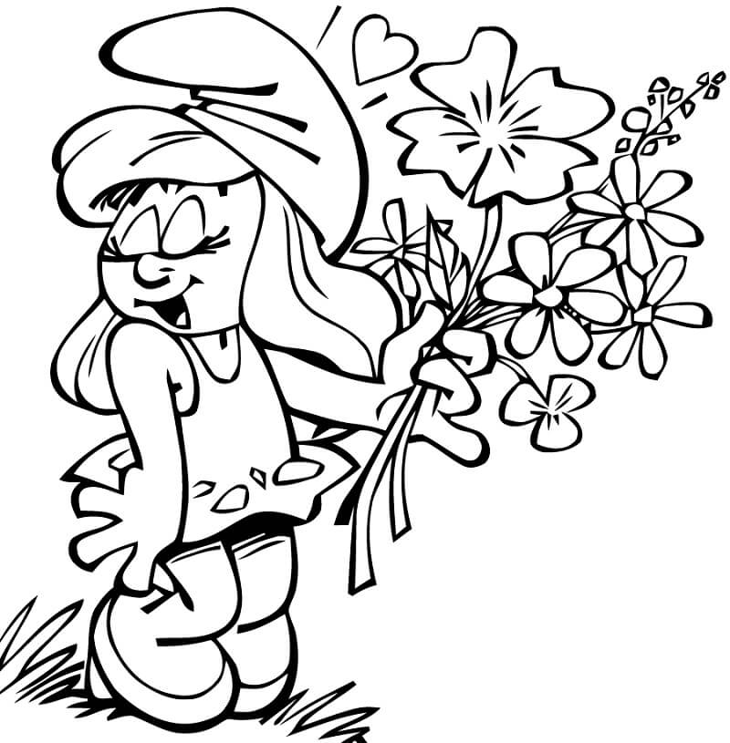 Desenho deSmurfette 1 para colorir