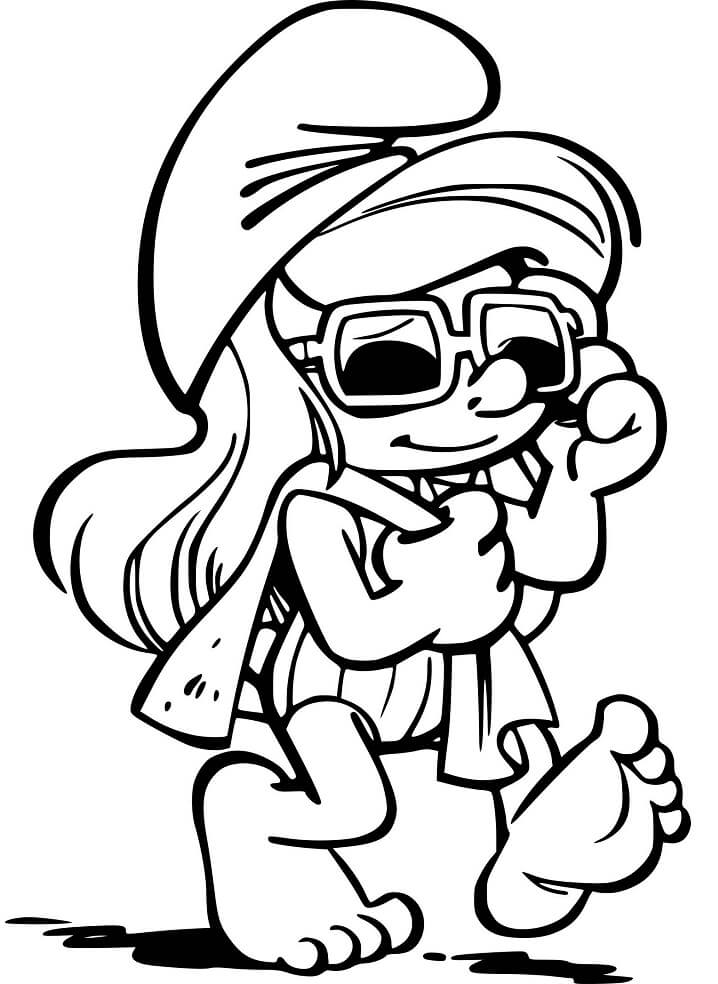 Desenho deSmurfette 6 para colorir