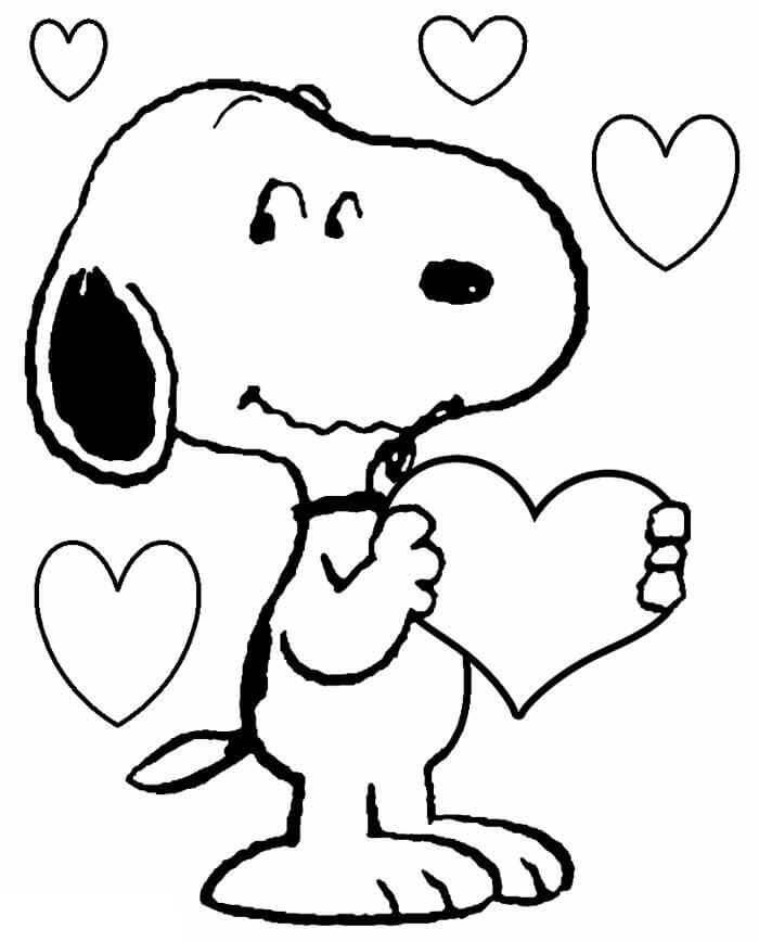 Desenho de Snoopy Feliz 1 para colorir