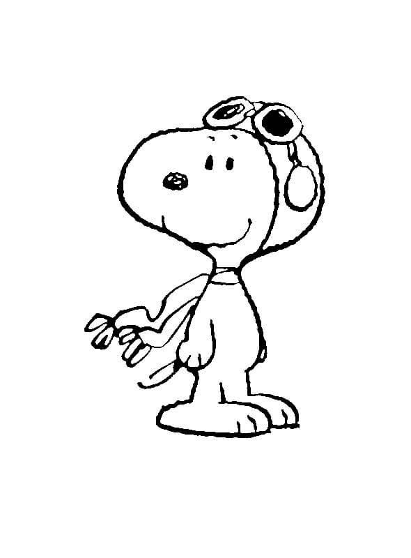 Desenho de Snoopy Feliz 5 para colorir