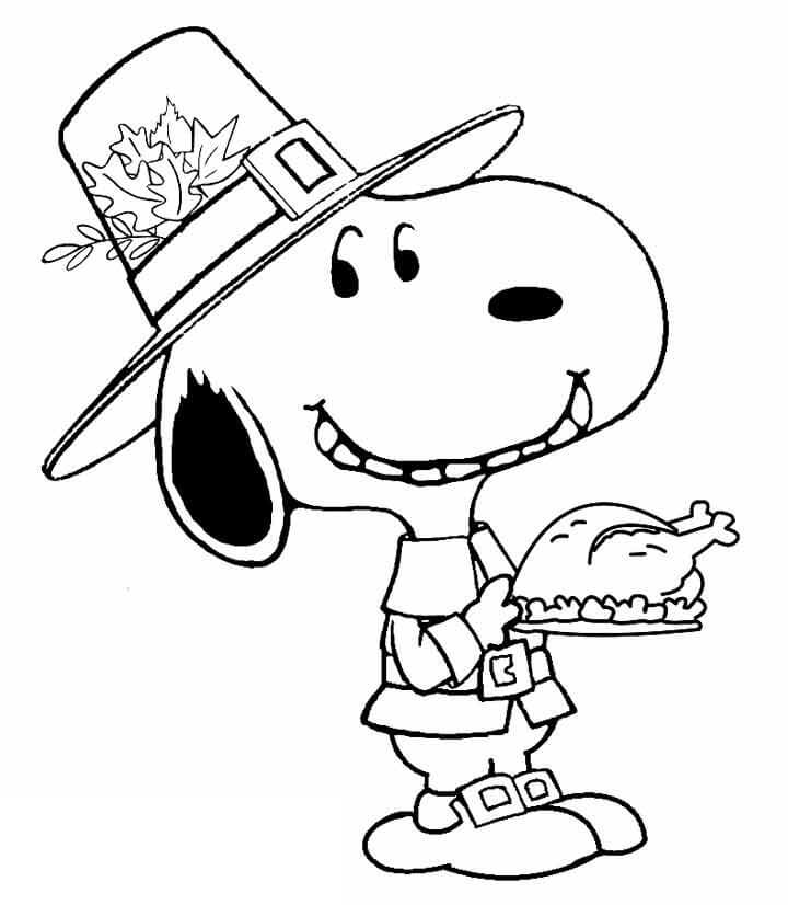 Desenho de Snoopy Feliz 6 para colorir