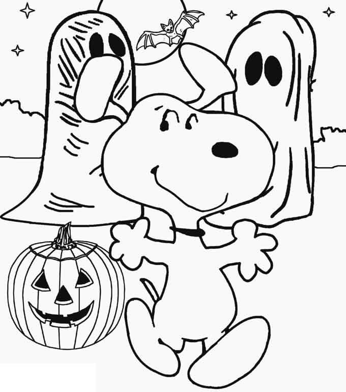 Desenho de Snoopy Fofo 2 para colorir