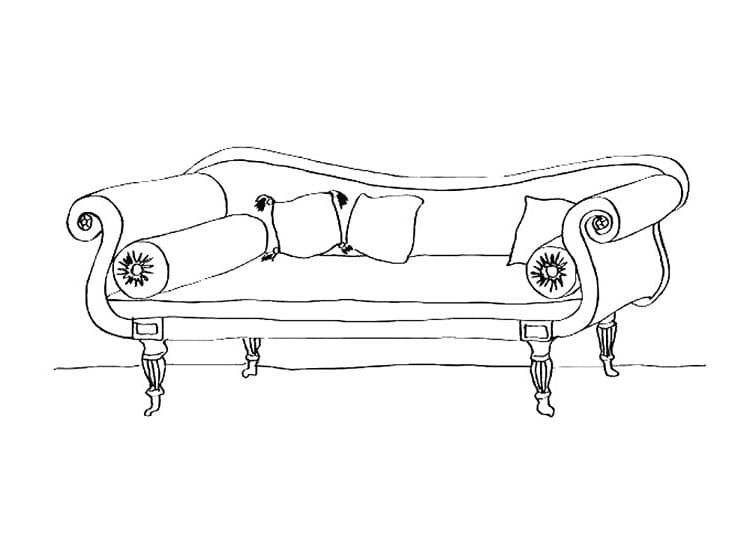 Desenho deSofá 16 para colorir