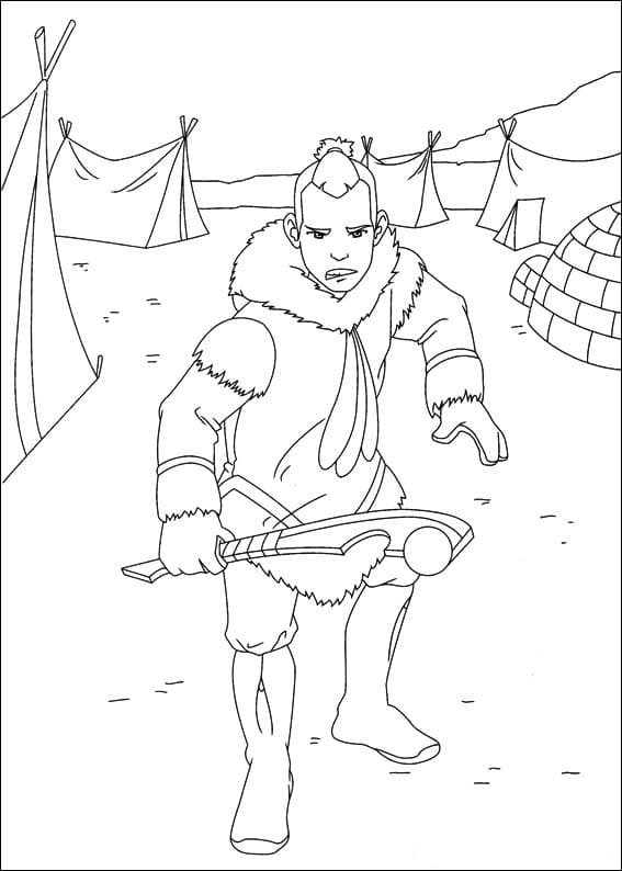 Desenho deSokka 2 para colorir