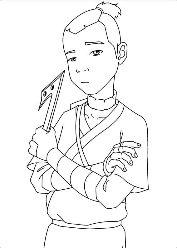 Desenho deSokka para colorir