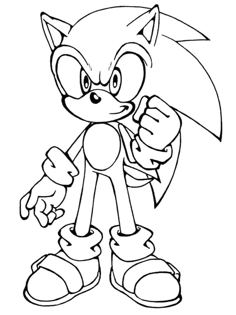 Desenho de Sonic 5 para colorir