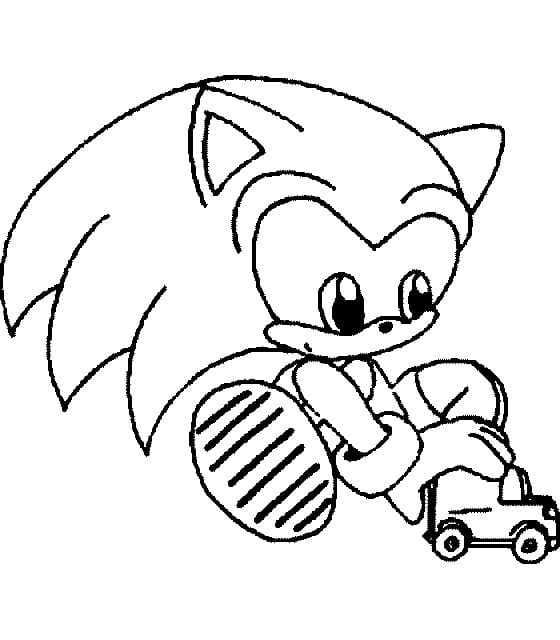 Desenho de Sonic Bebê para colorir