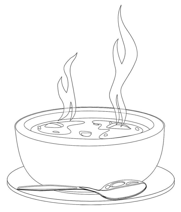 Desenhos de Sopa para colorir