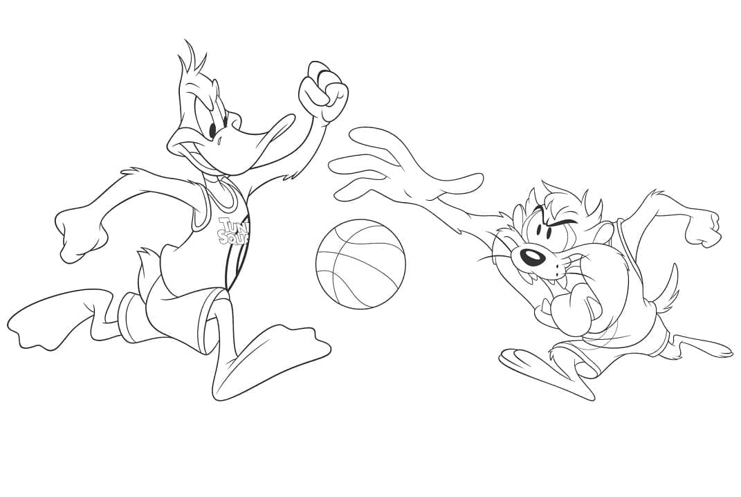 Desenho deSpace Jam 2 Tune Squad para colorir