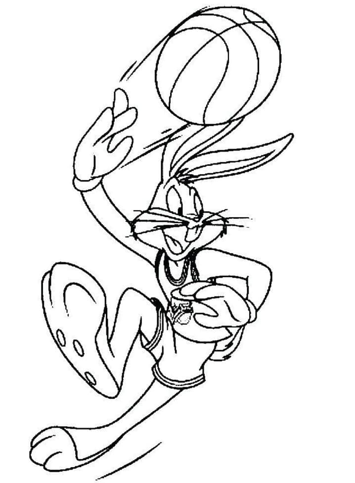 Desenho deSpace Jam Pernalonga 2 para colorir