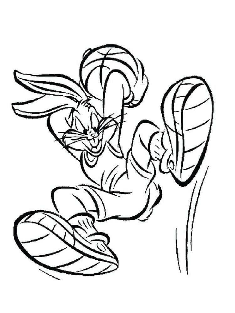 Desenho deSpace Jam Pernalonga 3 para colorir