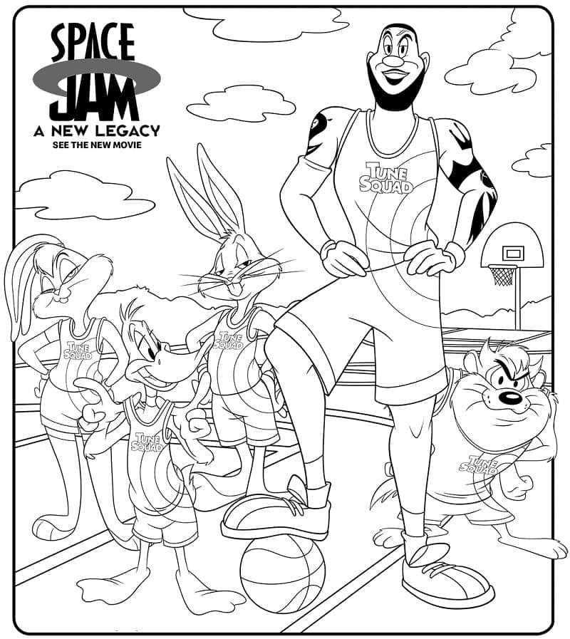 Desenho deSpace Jam: Uma Nova Era para colorir