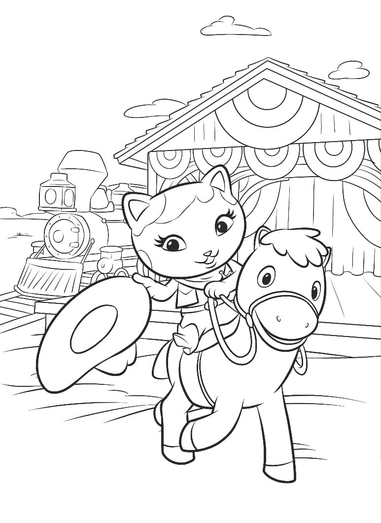 Desenho deSparky e Callie 1 para colorir