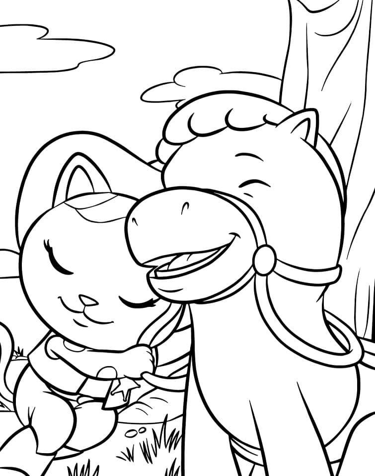 Desenho deSparky e Callie 2 para colorir