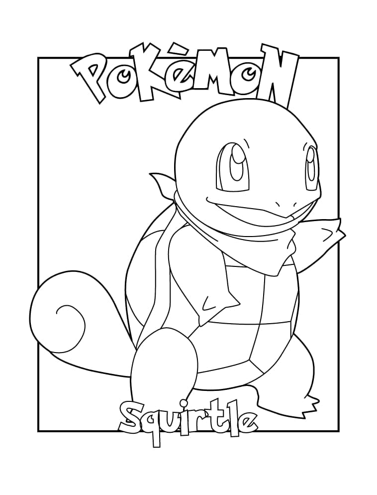 Desenho deSquirtle 3 para colorir