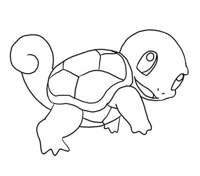 Desenho deSquirtle Fofo para colorir