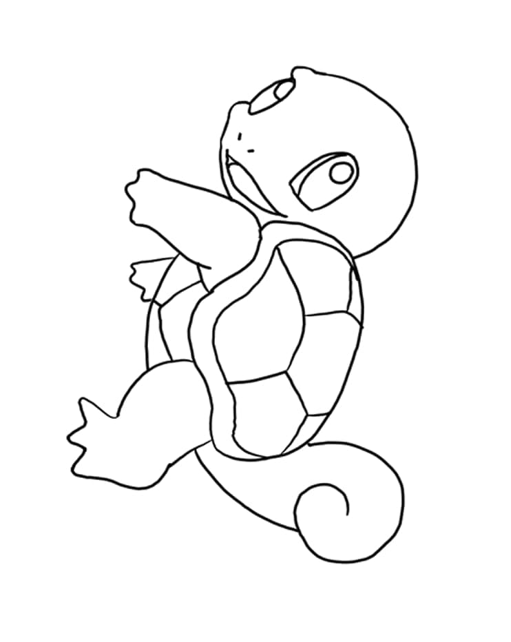 Desenho deSquirtle Pokemon para colorir