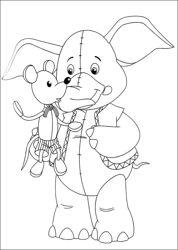 Desenho deSr. Volumoso de Noddy para colorir