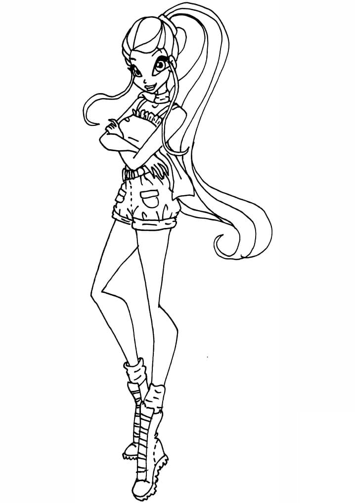 Desenho deStella da Clube Winx 13 para colorir