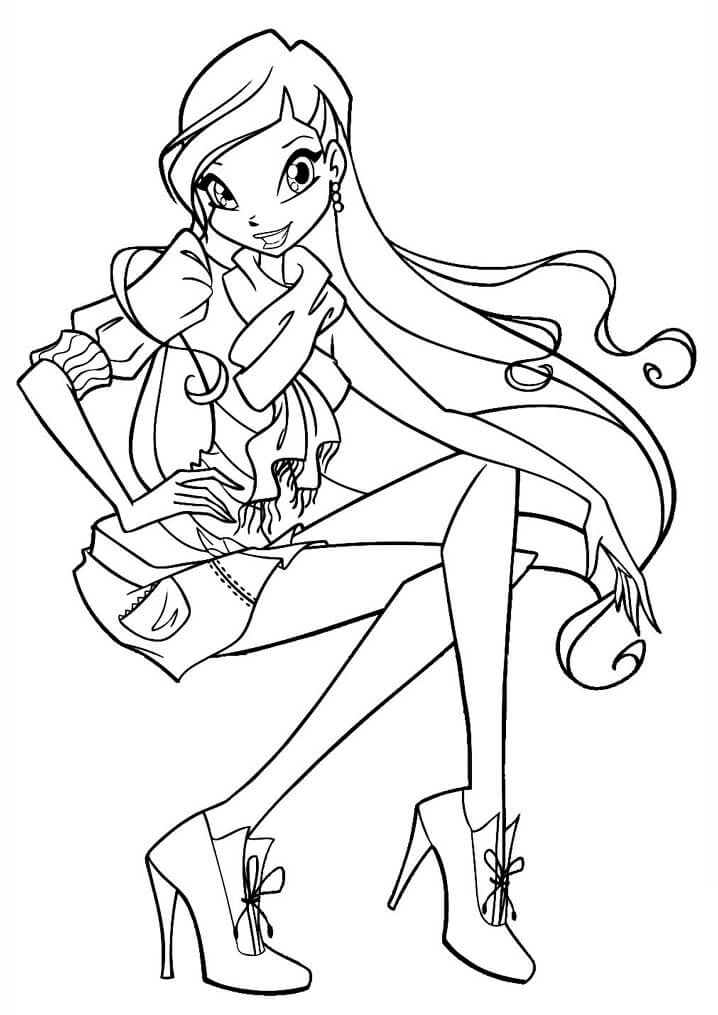 Desenho deStella da Clube Winx 3 para colorir