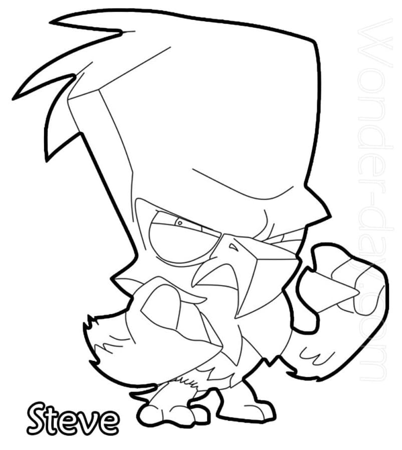 Desenho deSteve Zooba para colorir