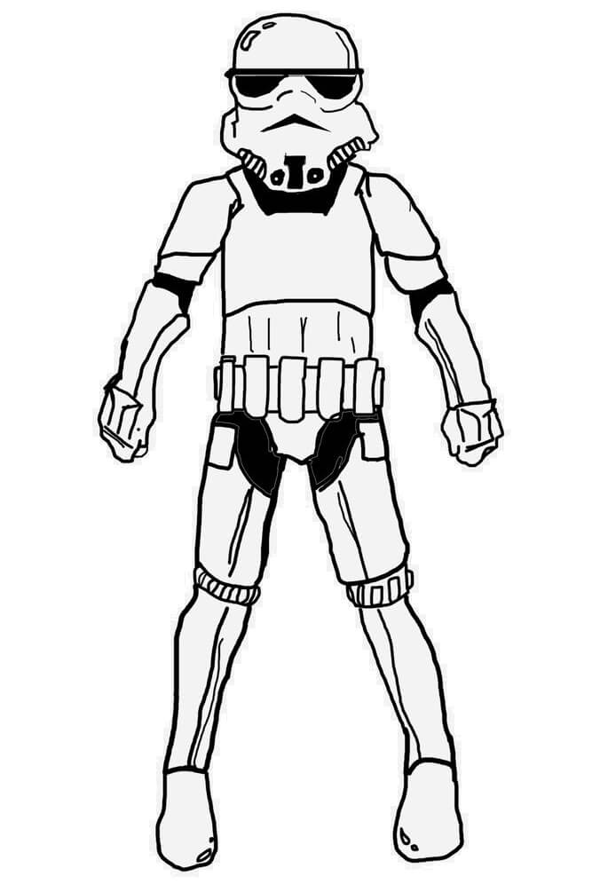 Desenho deStormtrooper 2 para colorir