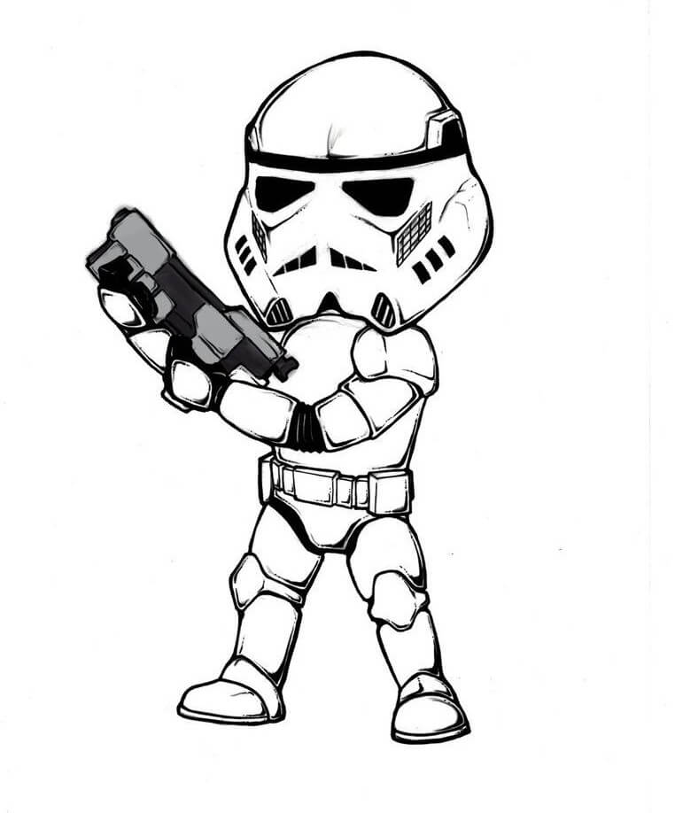 Desenho deStormtrooper 3 para colorir