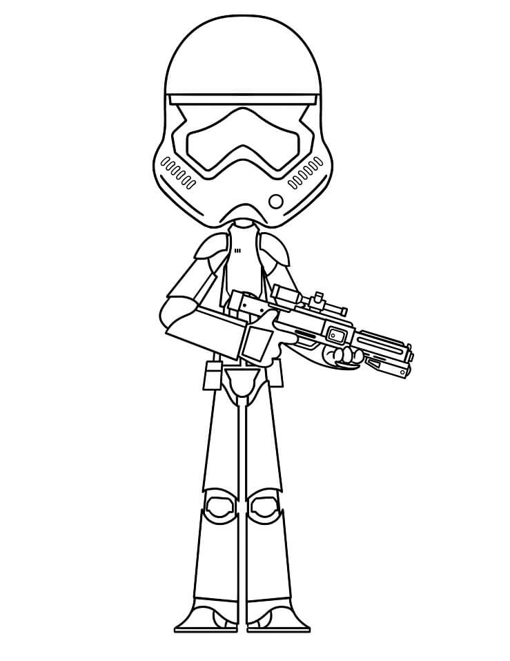 Desenho deStormtrooper para colorir