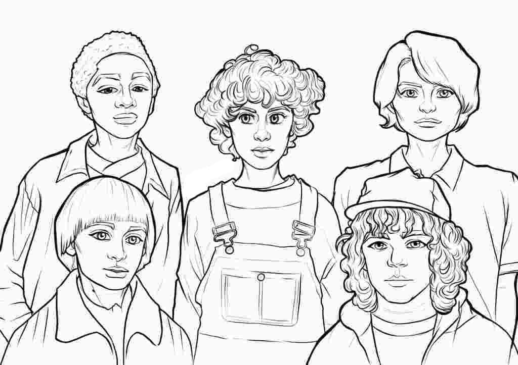 Desenho deStranger Things 16 para colorir