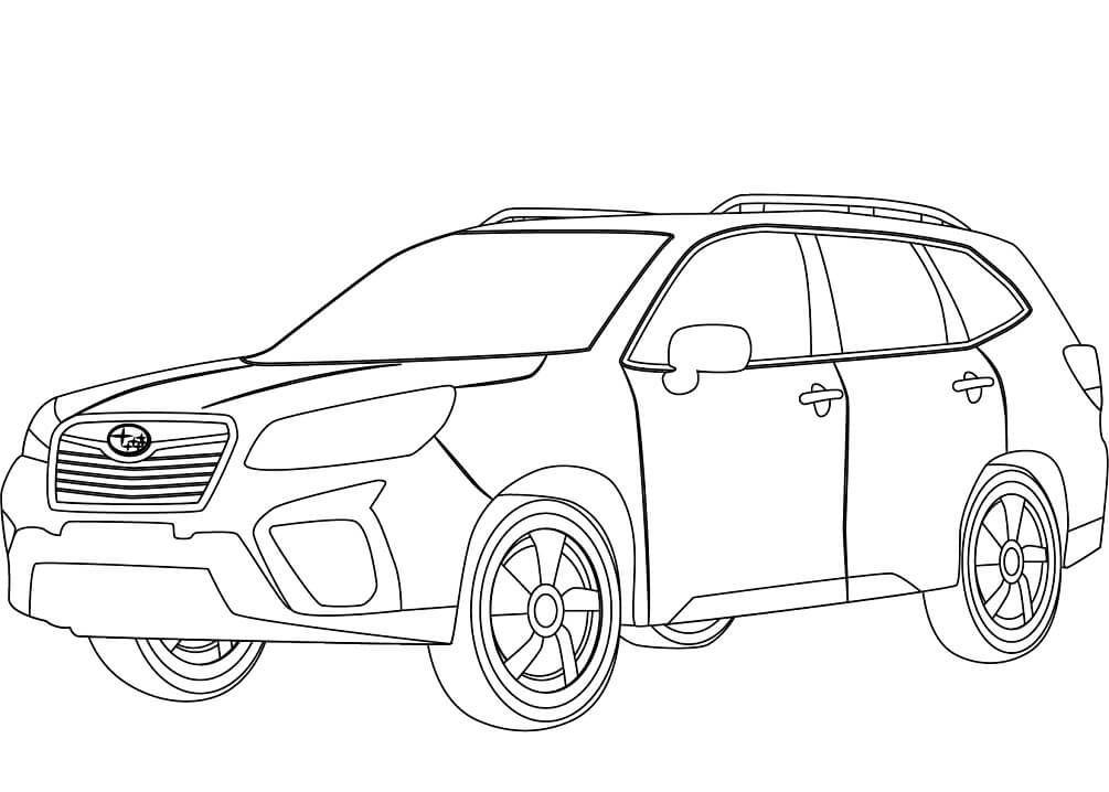 Desenho deSubaru Forester para colorir