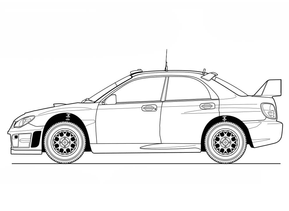 Desenho deSubaru Impreza para colorir