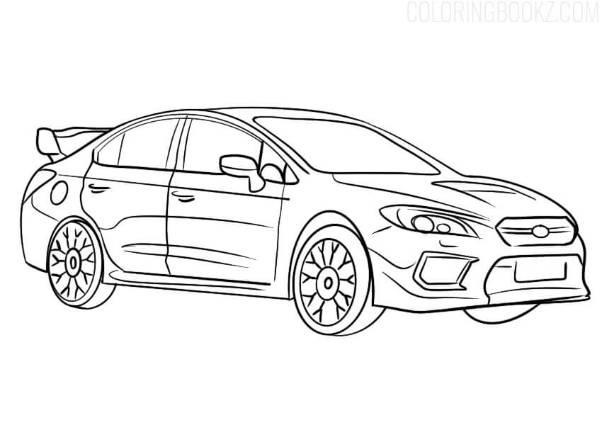 Desenho deSubaru WRX para colorir