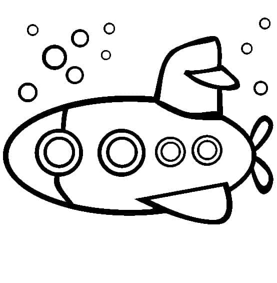 Desenho deSubmarino 11 para colorir