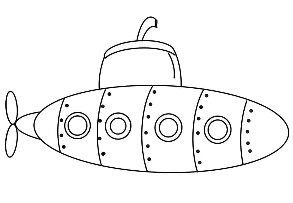 Desenho deSubmarino 5 para colorir