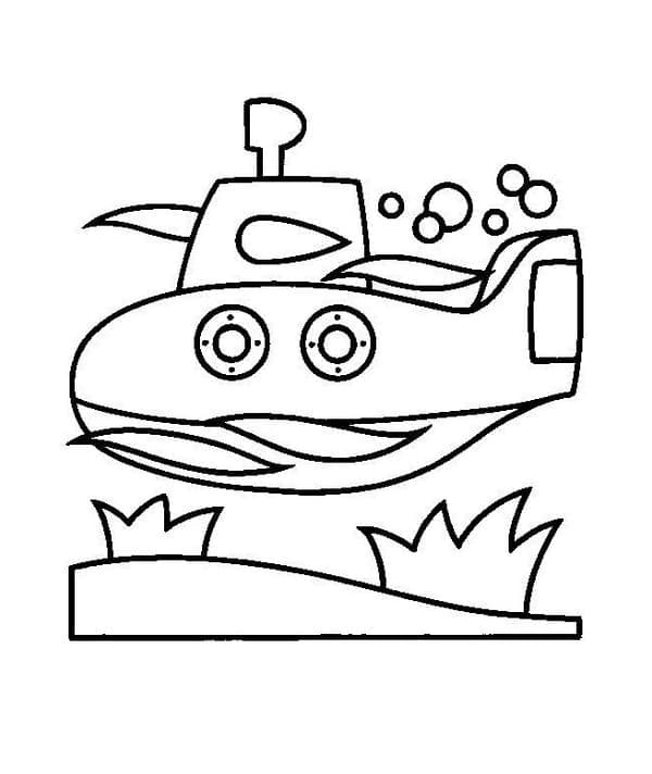 Desenho deSubmarino 7 para colorir