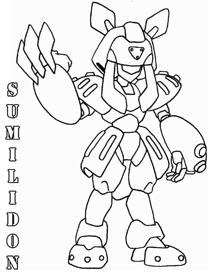 Desenho deSumilidon Medabots para colorir