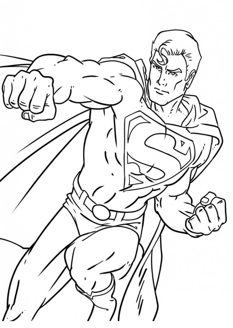 Desenho deSuper-homem Poderoso 3 para colorir