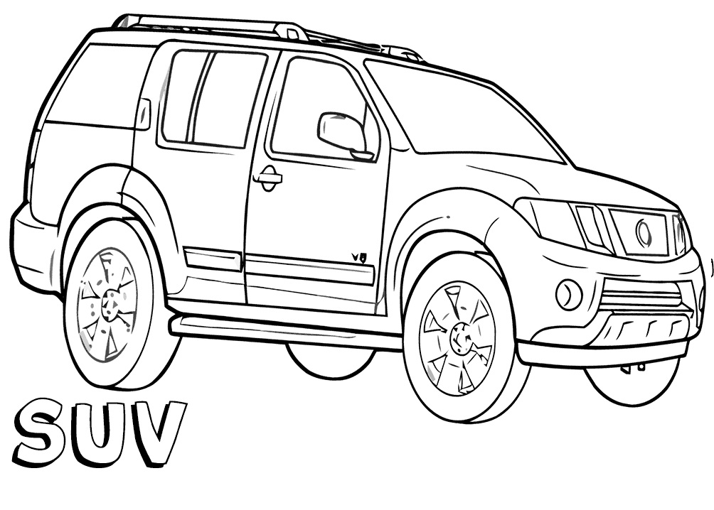 Desenho deSUV 1 para colorir