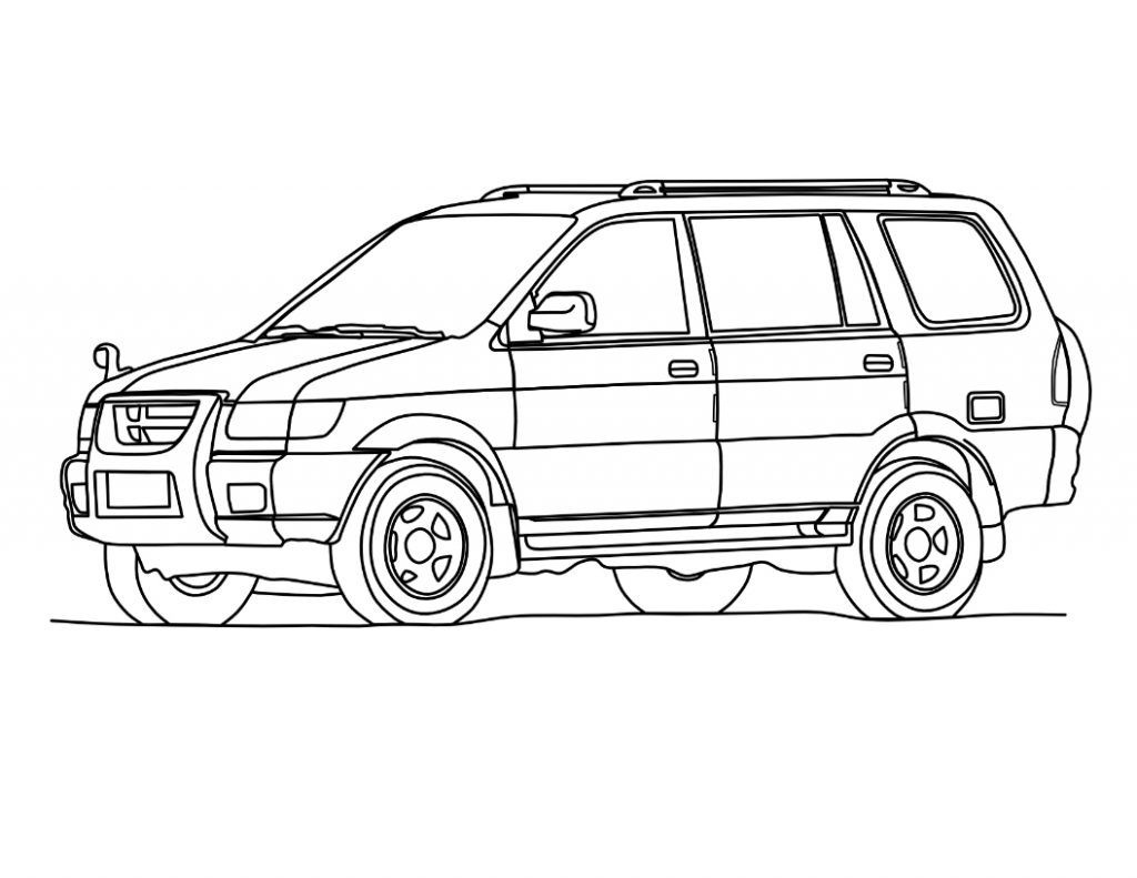 Desenho deSUV 7 para colorir