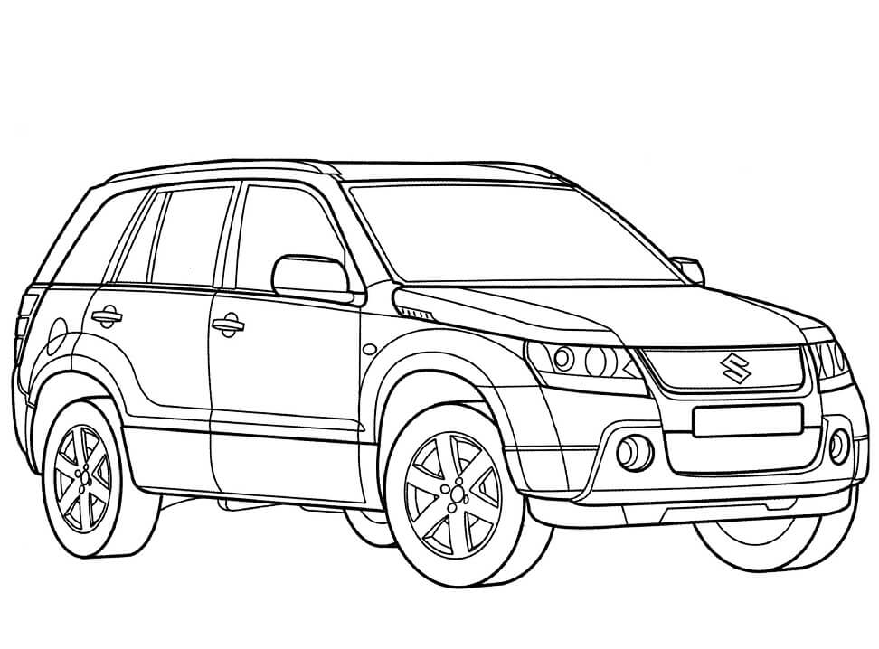 Desenho deSuzuki Grand Vitara para colorir