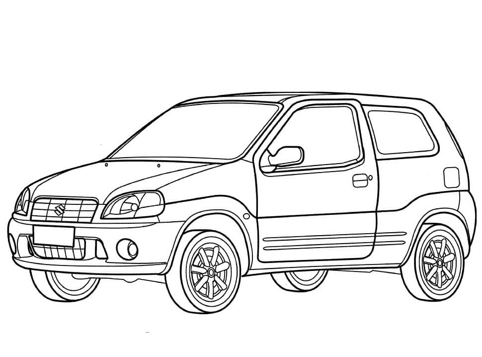 Desenho deSuzuki Ignis para colorir