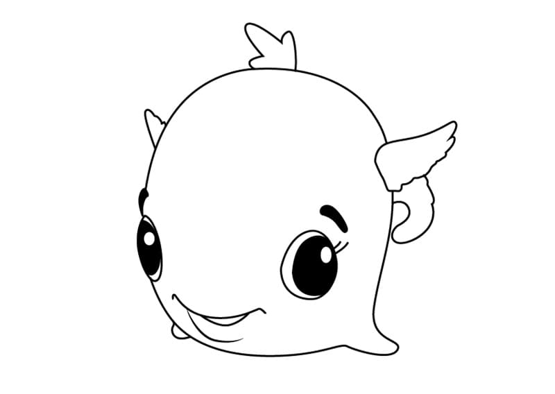 Desenho deSwhale Hatchimals para colorir