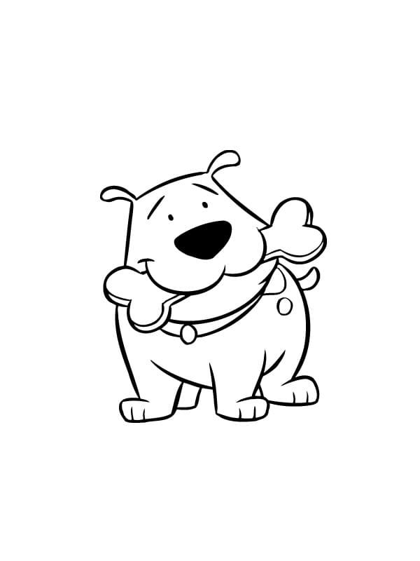 Desenho deT bone de Clifford para colorir