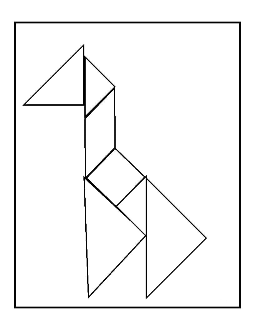 Desenho deTangram 25 para colorir