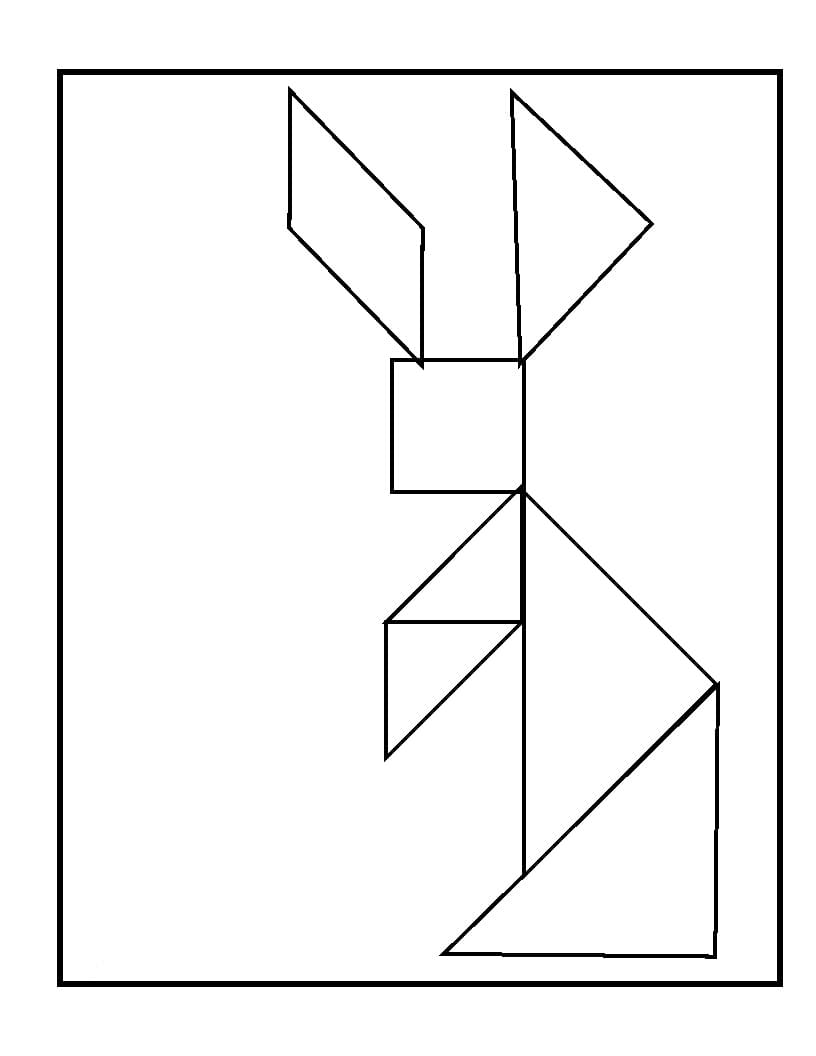 Desenho deTangram 30 para colorir