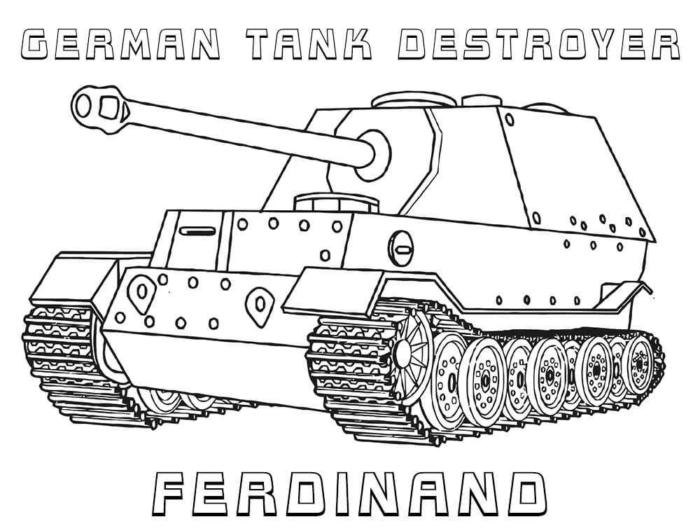 Desenho deTanque de Combate 4 para colorir