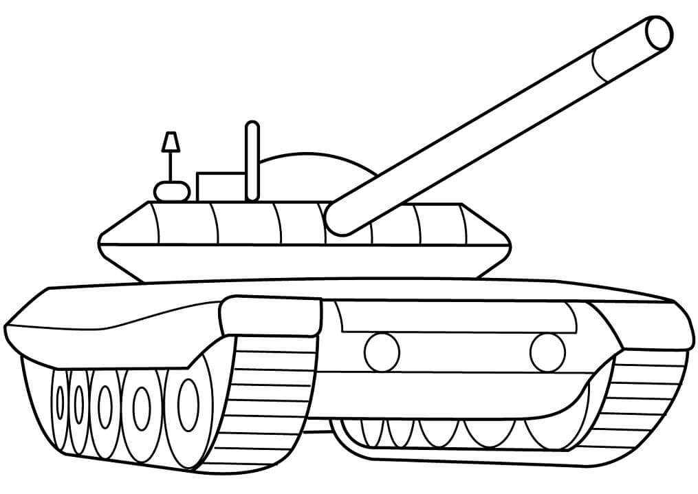 Desenho deTanque do Exército3 para colorir