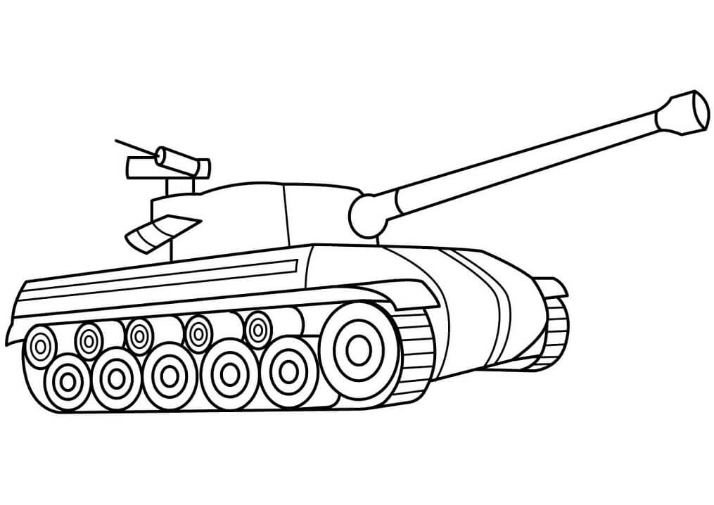 Desenhos de Tanques para colorir